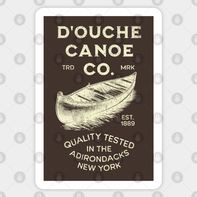 Funny Vintage D'Ouche Canoe Co Funny Outdoor Insult Canoeing Sticker by Yesteeyear